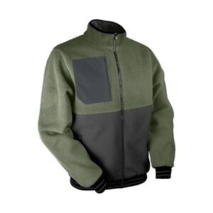 Sun Mountain Mens Letterman Fleece Jacket- Reversible Retro Style NEW- Size L